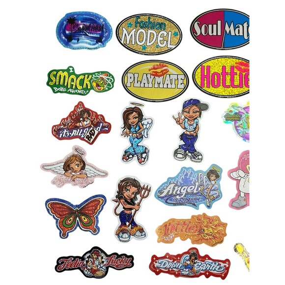 Vtg Y2k Vending Machine Sticker Lot 29 Soflydivas Aztlan attitude Bunny Rare HTF - Picture 2 of 6